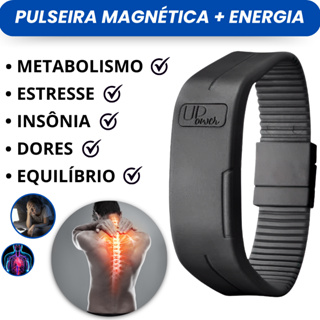 Pulseira Magnética Up Power Original C/imãs De Neodímio em Oferta na Shopee