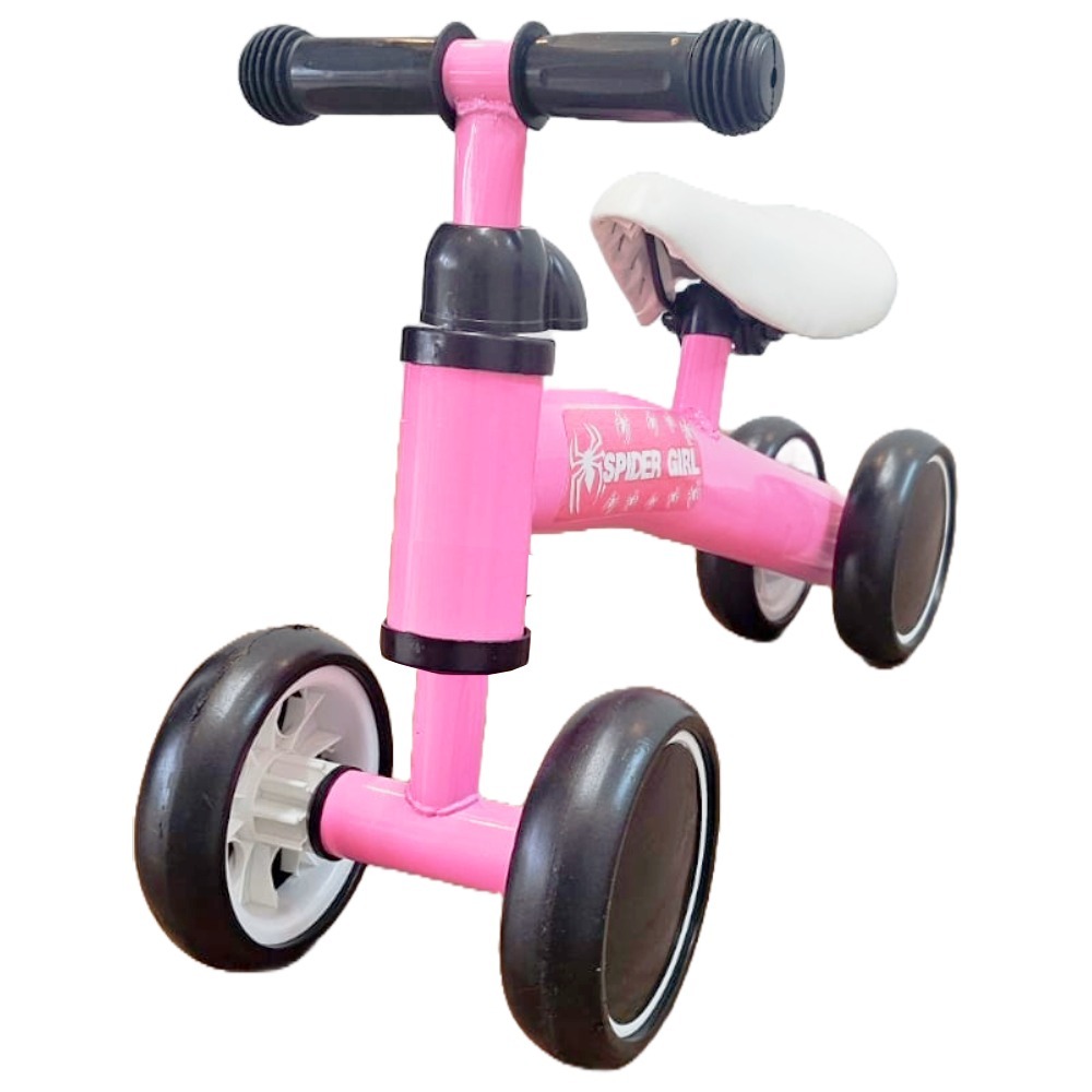 Quadriciclo Equilíbrio Spider Aranha Menina - Design Seguro com Rodas EVA e Manoplas de Borracha em Oferta na Shopee