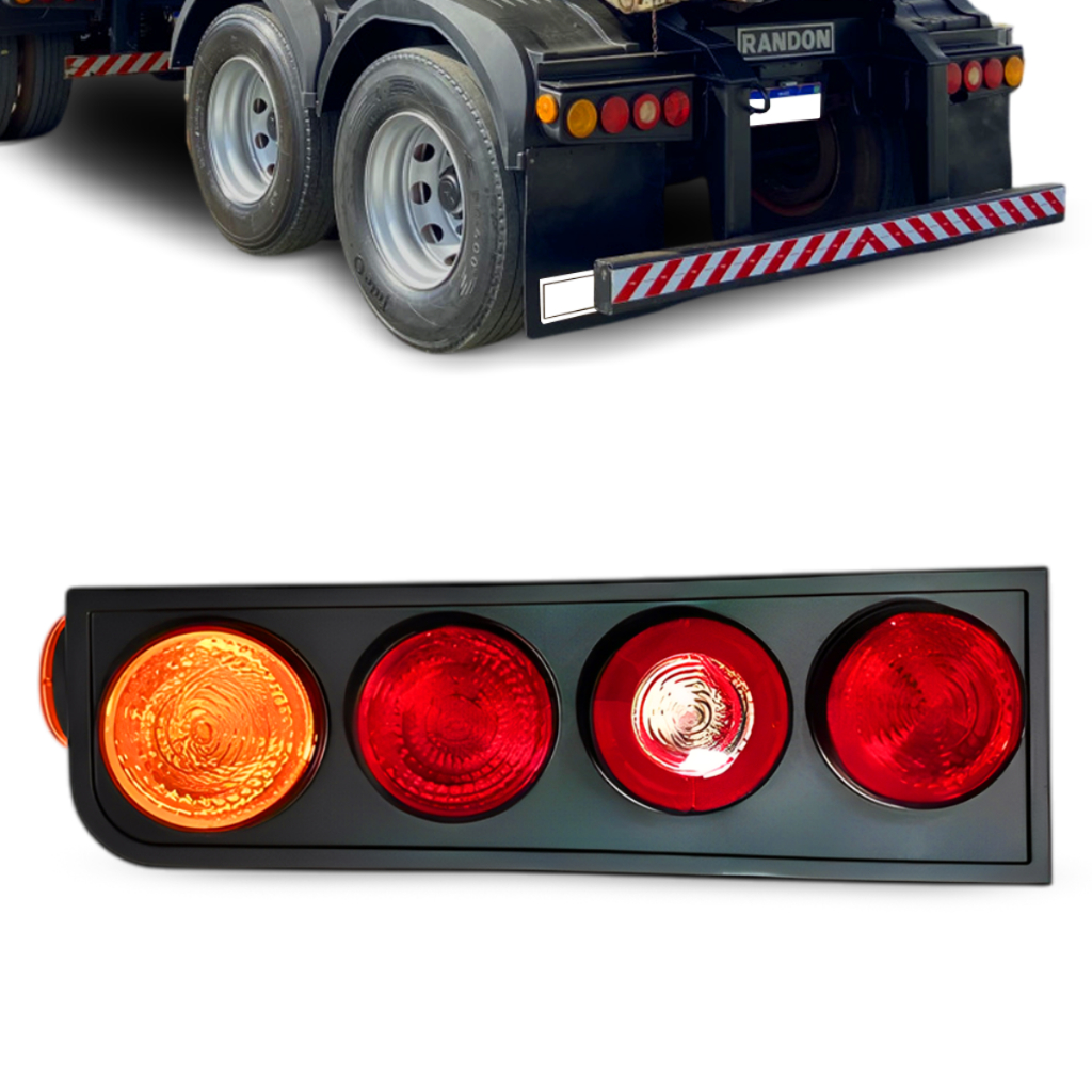 Lanterna Traseira Sinaleira Universal Led Carreta Randon L.e