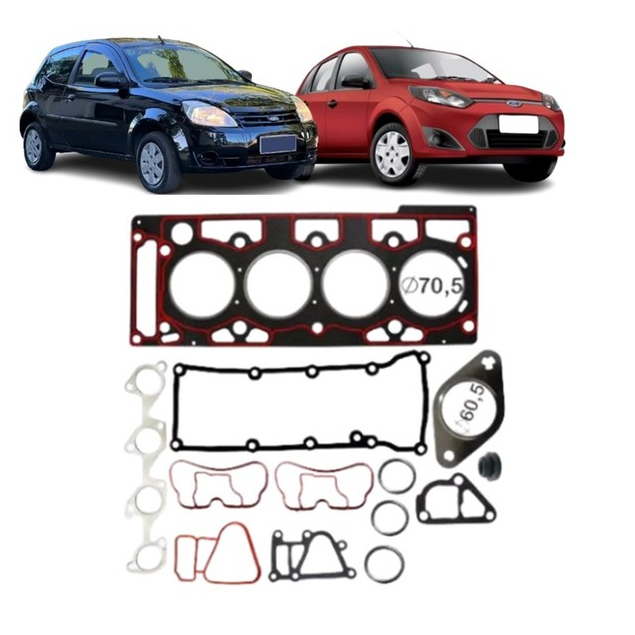 Jogo Junta Superior Cabeçote Ford Fiesta Ka 1.0 8v Zetec 99/ - Spare Parts and Accessories for Vehicles