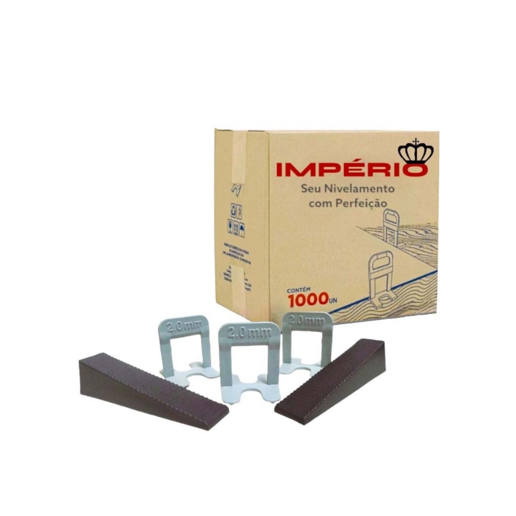 Kit Espaçador Nivelador 1000 + 120 Cunhas Piso Porcelanato Ceramica em Oferta na Shopee