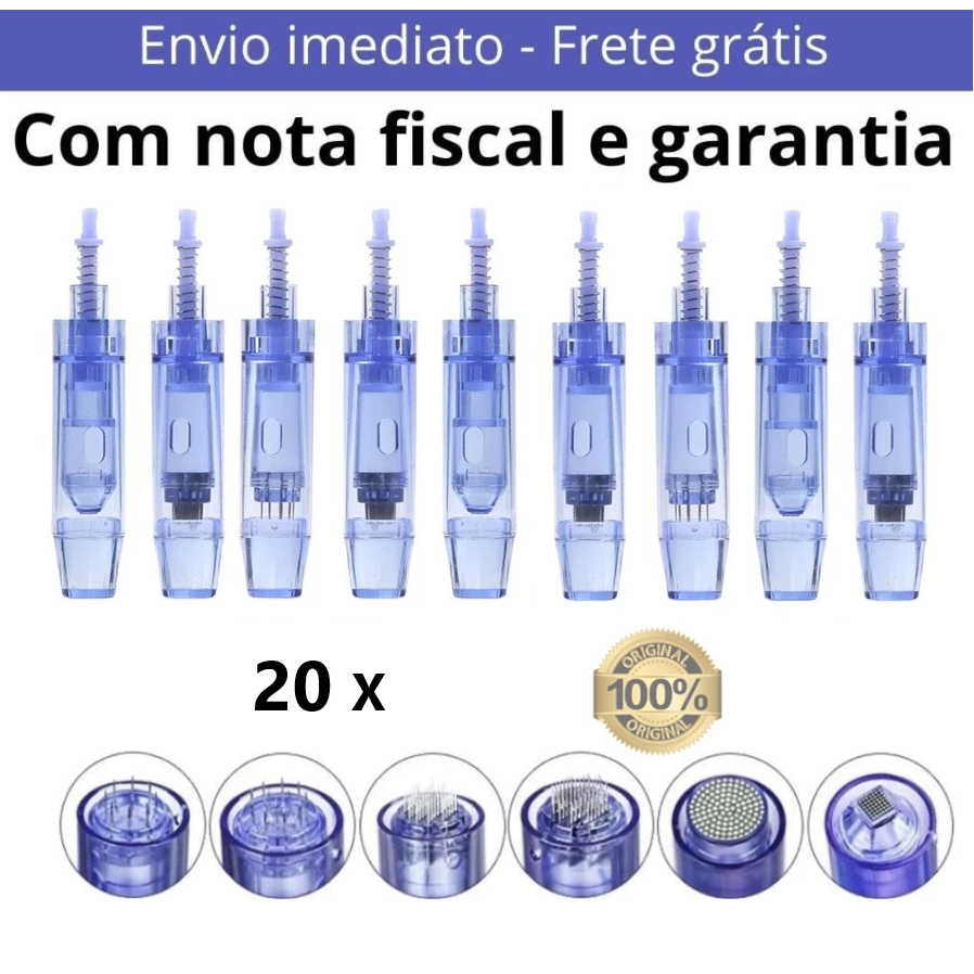 KIT Cartuchos Dermapen 9,12, 36, 42, Nano, Micro Agulhas Envio Rapído 24h em Oferta na Shopee