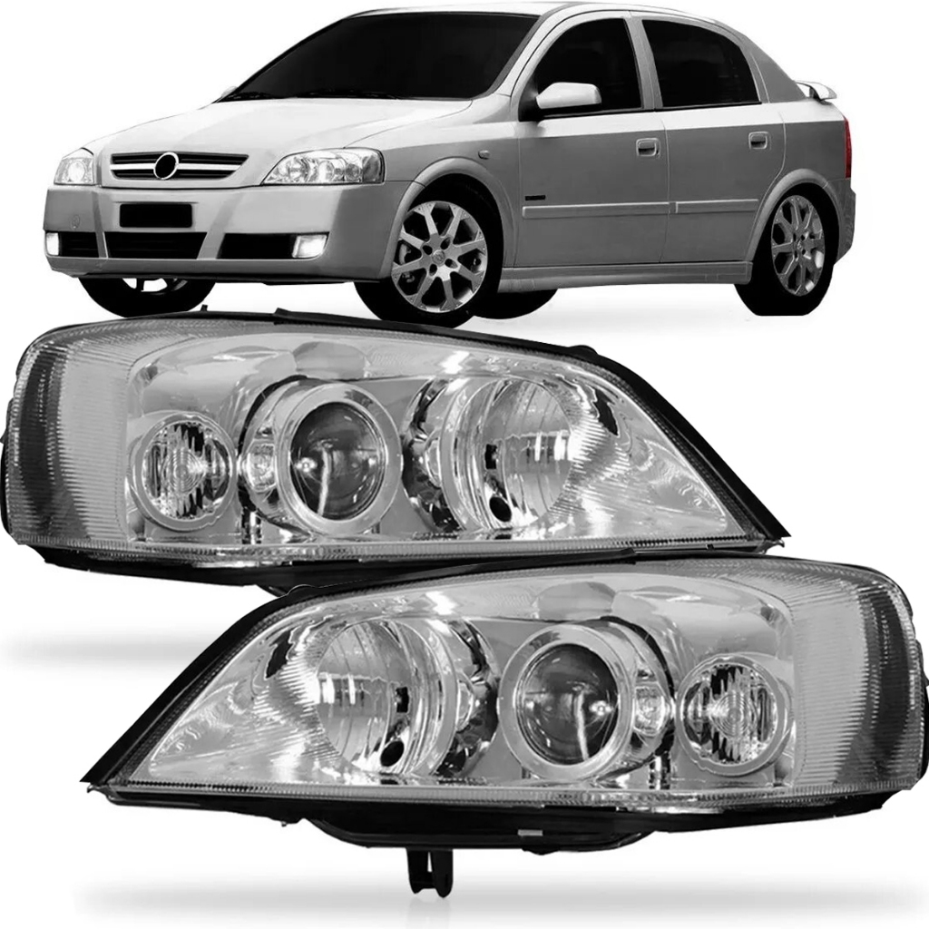 Par Farol Astra 2003 2004 2005 2006 2007 2008 2009 2010 2011 Cromado em Oferta na Shopee