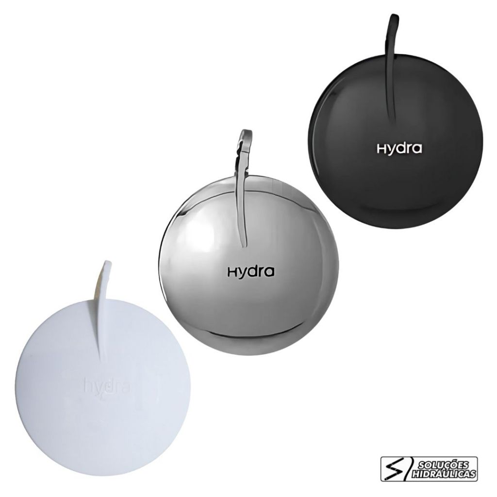Manopla Tampa Do Registro Torneira Hydralar 4T Gourmet Black/Branca/MT-Cromada - Hydra em Oferta na Shopee