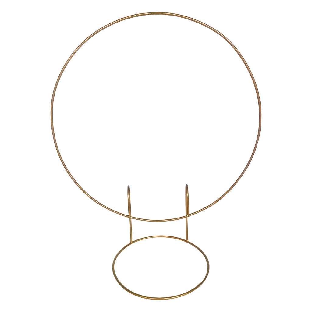 Arco De Mesa Redondo Dourado Decoração Enfeite Bexiga 50cm Painéis Festa