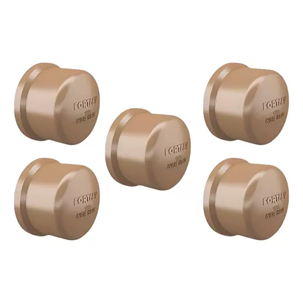Pacote 25 unid Cap Tampão Soldável 32mm Fortlev em Oferta na Shopee
