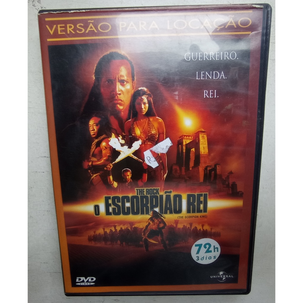 DVD - O Escorpião Rei - Com The Rock - 2002