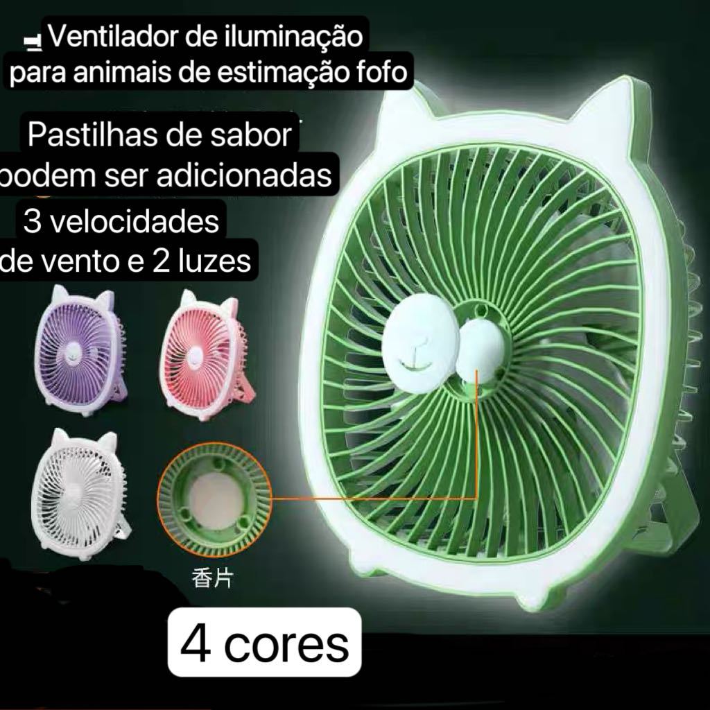 Mini ventilador para escritório/quarto/recarregável/ventilador silencioso
