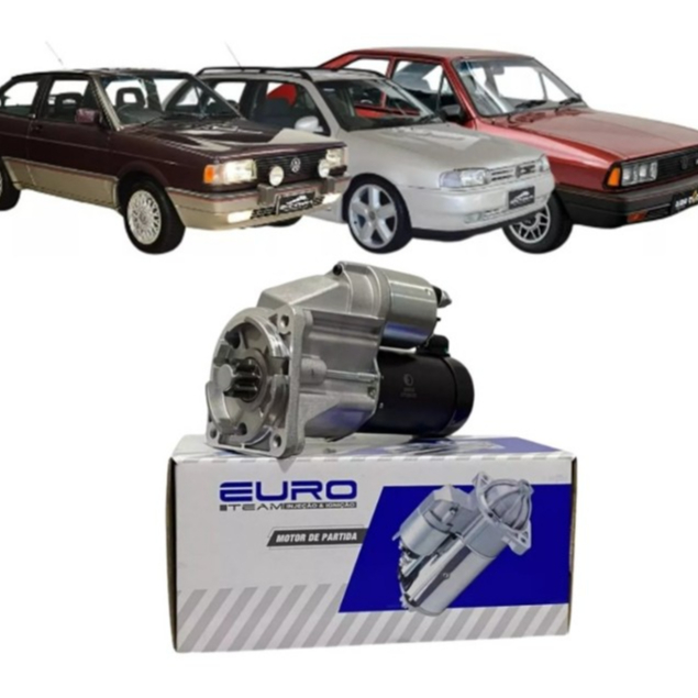 Motor Partida Arranque Euro Volkswagen Gol Santana Parati Passat 1.6 1.8 2.0 AP Novo em Oferta na Shopee
