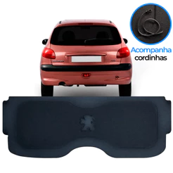Tampão Porta Malas Peugeot 206 207 2001 A 2015 Carpete Preto