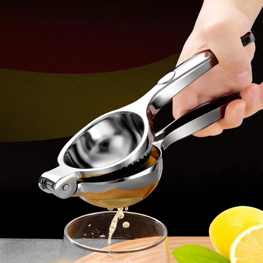 Espremedor de Limão Inox Manual Maciço Super Forte Utensilio para Cozinha Multiuso