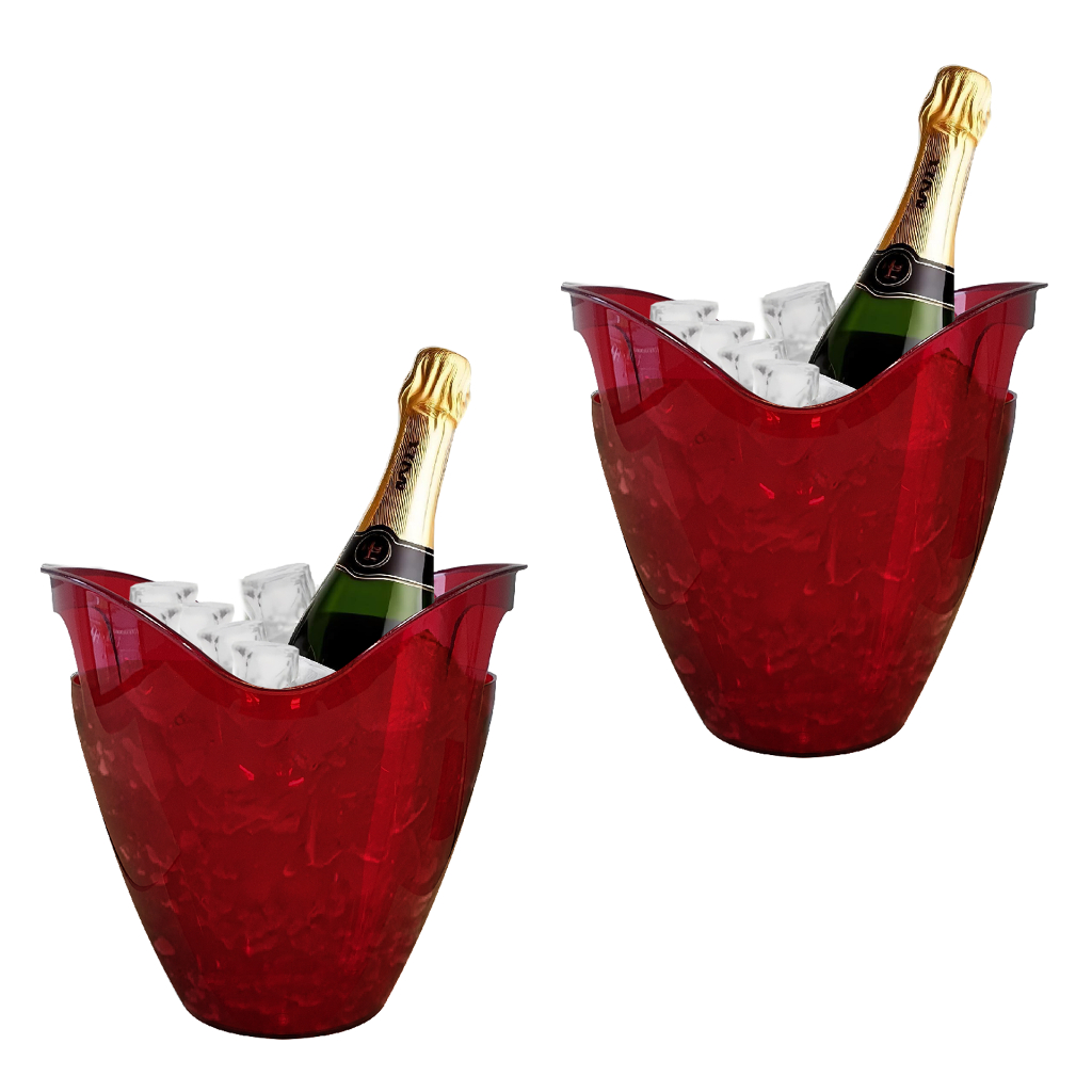 BALDE DE GELO 3,3L 2PÇS RESISTENTE GARRAFAS ESPUMANTE VINHO em Oferta na Shopee
