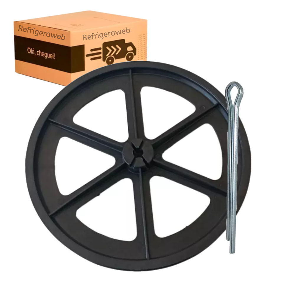 Polia + Cupilha Compatível Tanquinho Suggar Lavamax 10 12 13 E 15 Kg BRINDE Cupilha