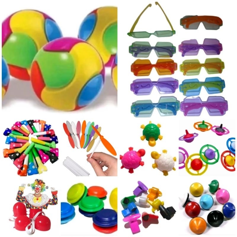 Kit 100 MINI BRINQUEDOS SENDO 10 TIPOS DIFERENTES DIFERENTES Festa Infantil PRENDA