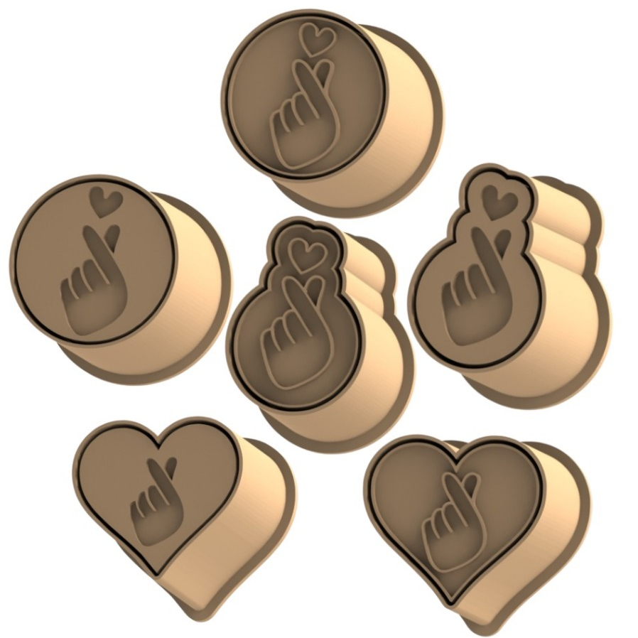 Ejetor e modelador de Docinhos e Doces Coração Coreano em Oferta na Shopee