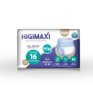Fralda de vestir tipo Roupa íntima geriátrica - Higimaxi Pants em Oferta na Shopee
