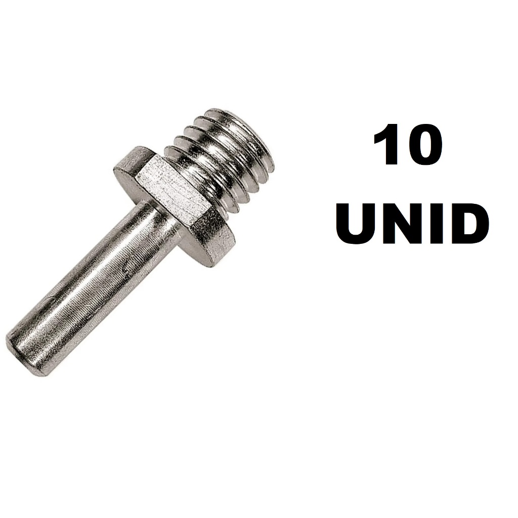 10 Adaptador  Rosca M14 Furadeira Parafusadeira Esmerilhadeira - KIT REVENDEDOR BARATO ^^PROMOÇÃO