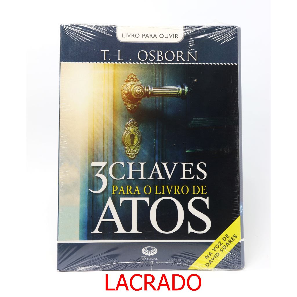 CD Lacrado 3 Chaves Para O Livro De Atos / Livro Para Ouvir