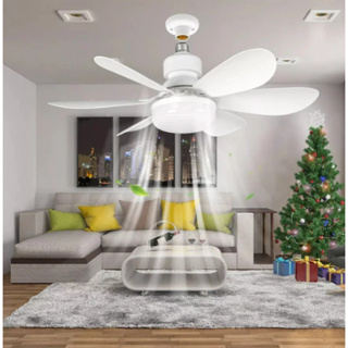 Ventilador de Teto Com Luz 60w 80w 100w Led 3 Tipos de Luz + Controle Ventilador C/ 6 Hélices Bivolt em Oferta na Shopee