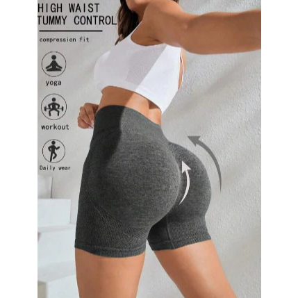 Short Legging Academia Feminino Cintura Alta Levanta Bumbum