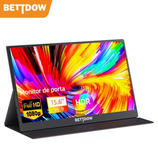 Bettdow Monitor Portatil 15.6 '' 1080P 144hz Full HD IPS Tela 4k Monitor Portátil Com Capa...