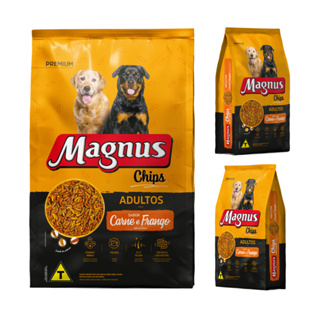 Ração Magnus Chips Premium Carne e Frango 15 kg em Oferta na Shopee