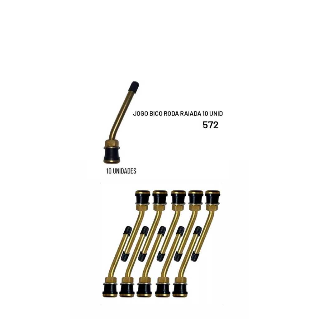 10 Bico Valvula Roda Raiada Pneu S/camer Caminhao 100mm Curt em Oferta na Shopee