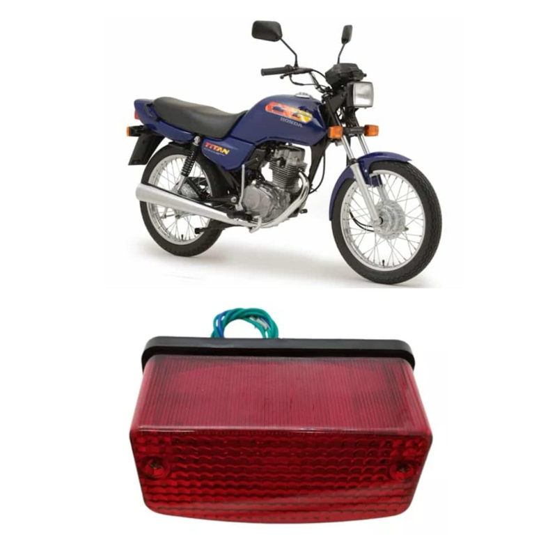 LANTERNA TRAZEIRA XLS-125/TODAY-125 1989 a 1994/TITAN-125 1995 a 1999 VERMELHA SMART FOX 003991