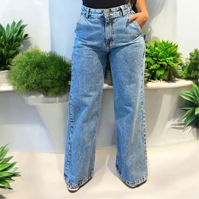 Calça Wide Leg Jeans: 55% OFF! 👖