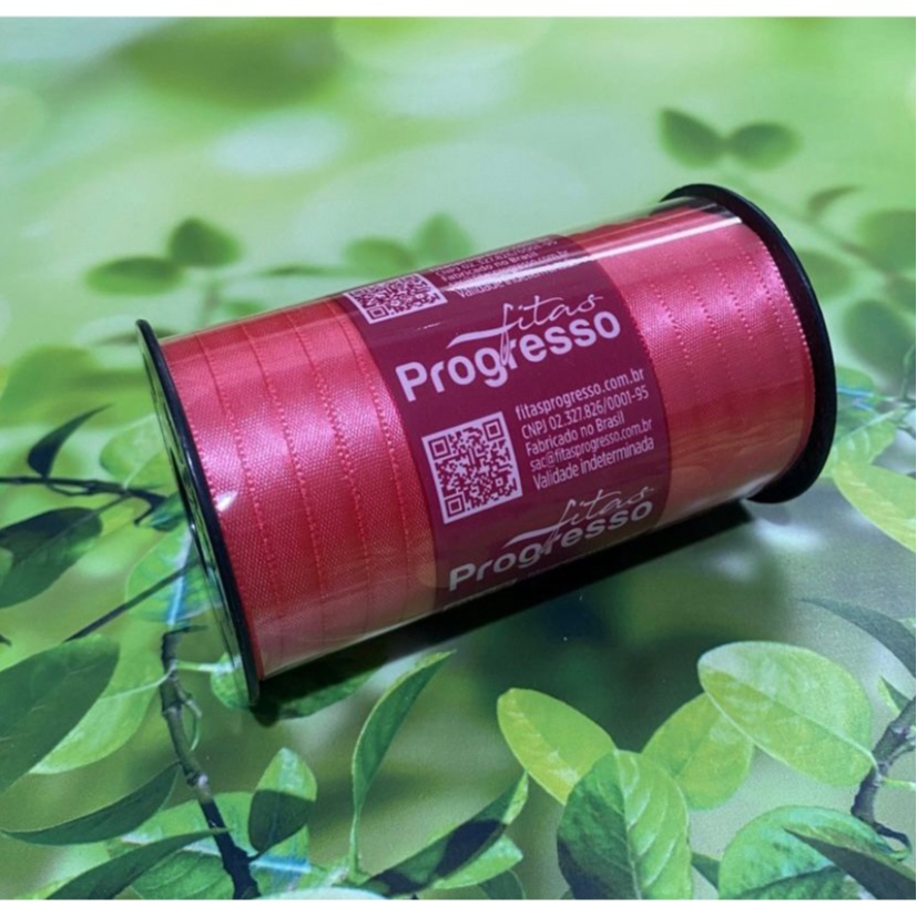 1~4 FITA DE CETIM ROSA PÉTALA 100 METROS 7MM - CÓD-009 (CHOCO)