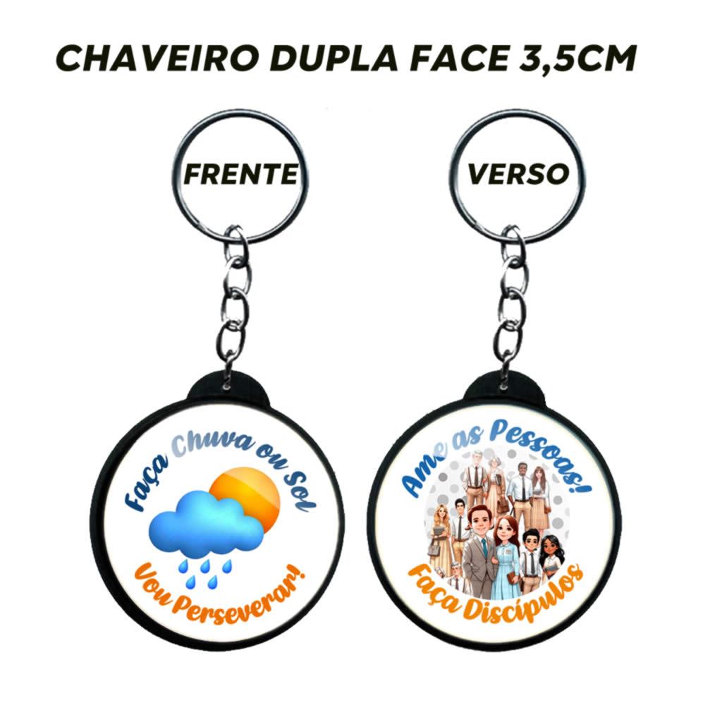 2 a 15 chaveiros dupla face 3,5cm personalizado para reunião anual escola de pioneiros ame as pessoa faça discípulos