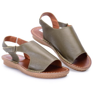 Sandalia Rasteirinha Feminina Em Couro com detalhes Confortavel em Oferta na Shopee