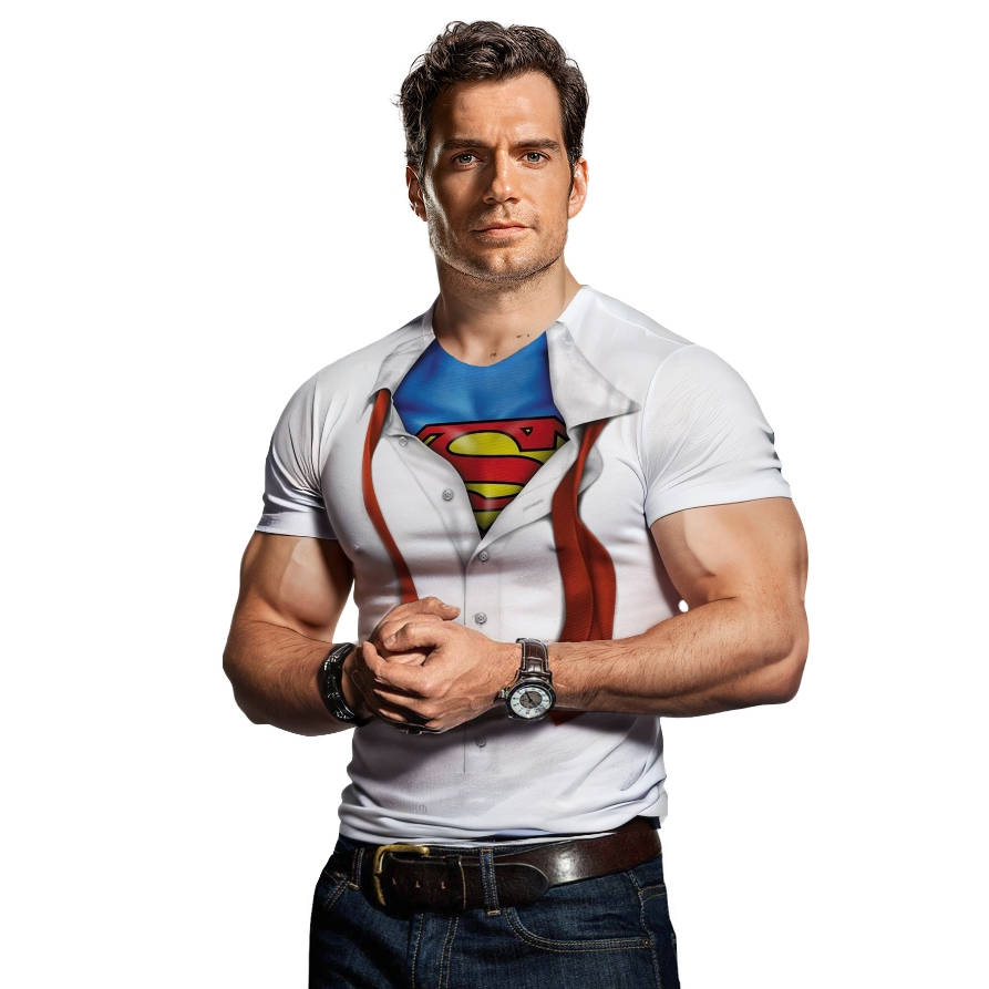 Camiseta Disfarce Super Man Homem Clark Kent e Super Girl mulher Adulto e Infantil Personalizado