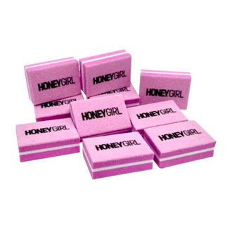 Kit 100/50 Mini Honey Girl Lixa Buffer Polidora 100/180 Para Unhas Manicure Nail Designer Unha de Gel em Oferta na Shopee