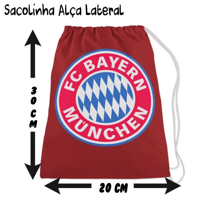 Mochilinha Sacolinha Mochila Saco Sacochila Saquinho Lembrancinha Brinde Aniversario Personalizadas Festa Bayer Munique