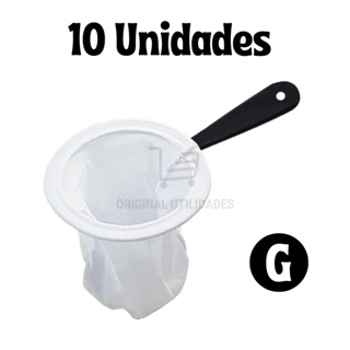 Kit 10 Coador de Café de Pano Tamanho Grande Filtro Reutilizável e Sustentável em Oferta na Shopee