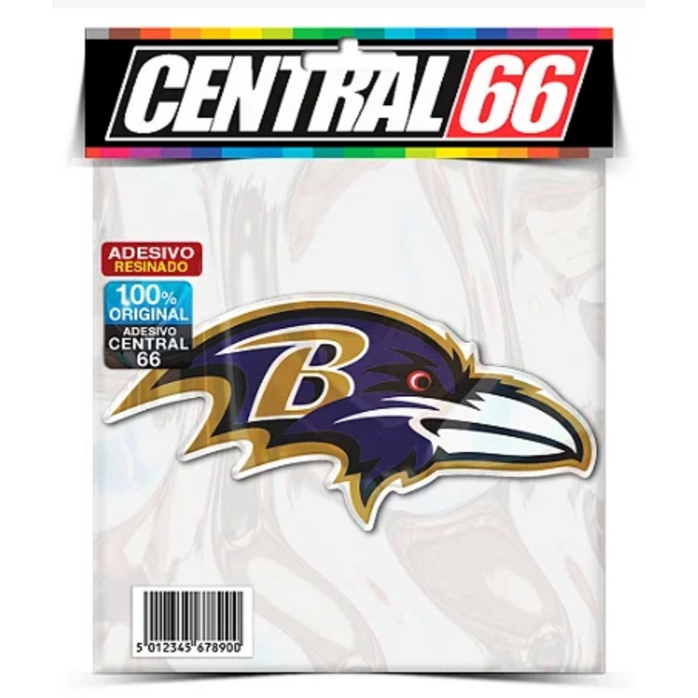 Adesivo Nfl Baltimore Ravens Resinado