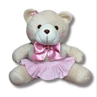 URSO DE PELÚCIA MENINA ROSA PARA DECORAÇÃO, CESTAS, PRESENTES BEBÊS em Oferta na Shopee