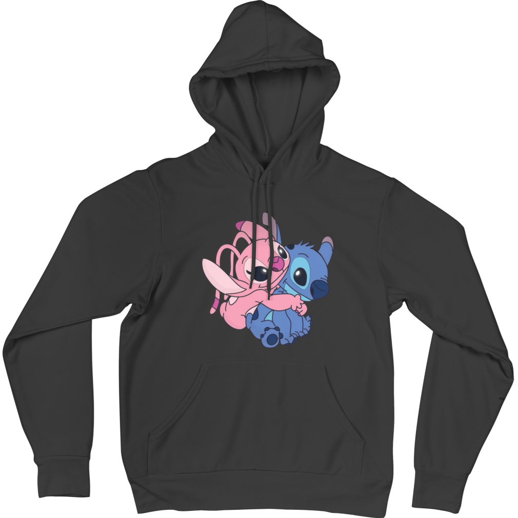 Moletom Lilo Stitch Canguru Com Capuz Blusa Frio Casual Pronta Entrega 100% Algodão