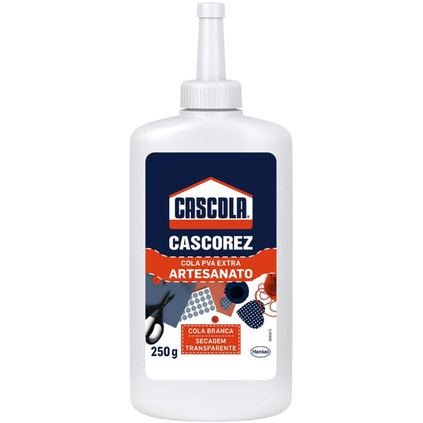 Cascola Cascorez Extra PVA 250g: Cola Branca para Artesanato, Madeira, Papel e Materiais Porosos
