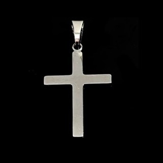 Pingente Cruz 30 mm Corte a Laser Aço Inox Hipoalergênico
