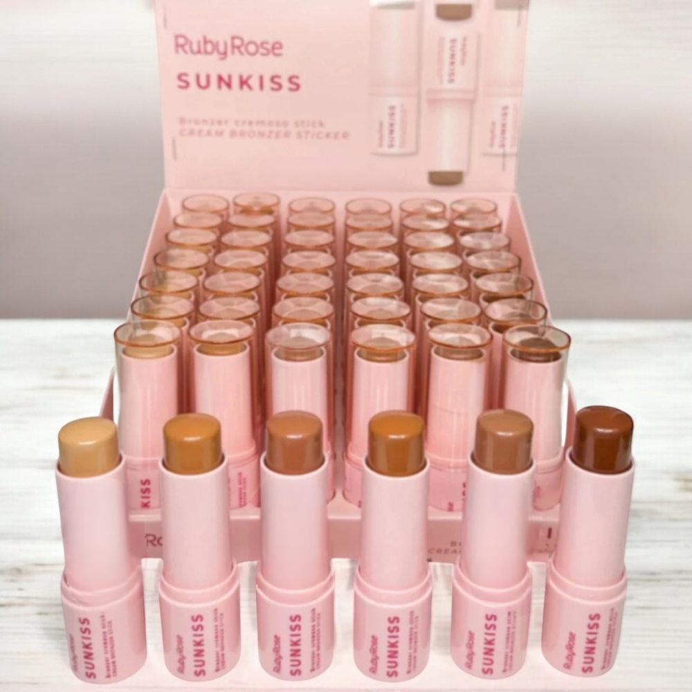 Bronzer Cremoso Stick Sunkiss - Linha Rosa Ruby Rose