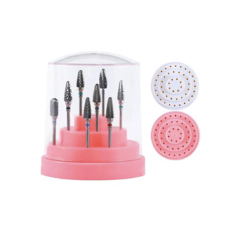 Porta Brocas Suporte Cerâmica Unha Organizador Expositor Gel em Oferta na Shopee