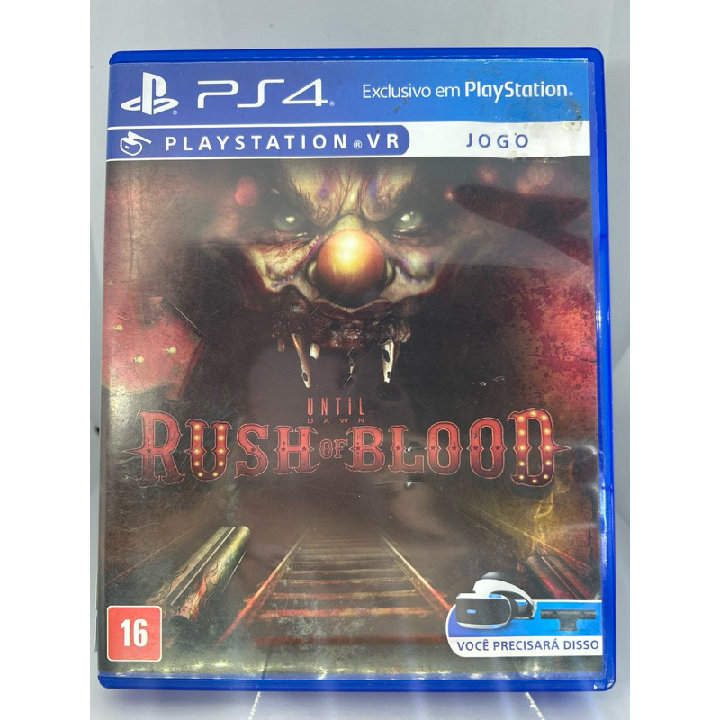 Until Dawn Rush of Blood PlayStation VR PS 4 mídia física