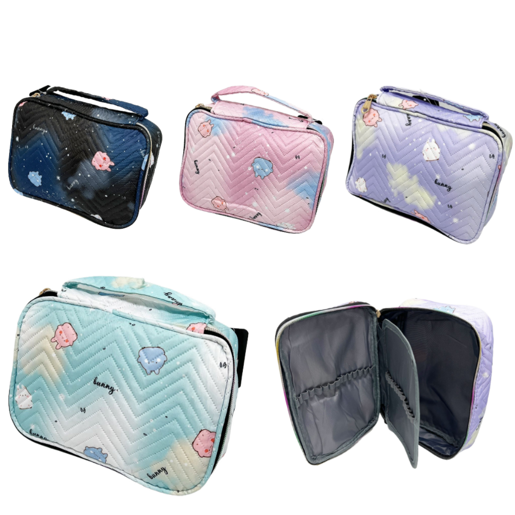 Estojo Grande Feminino com Estampas Chique para Maquiagem, Escola 7898