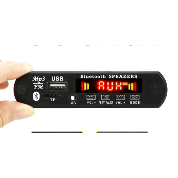 Placa Decodificador 5.0 DC 7V 12v MP3 WMA Módulo De Áudio USB Rádio TF sem amplificador