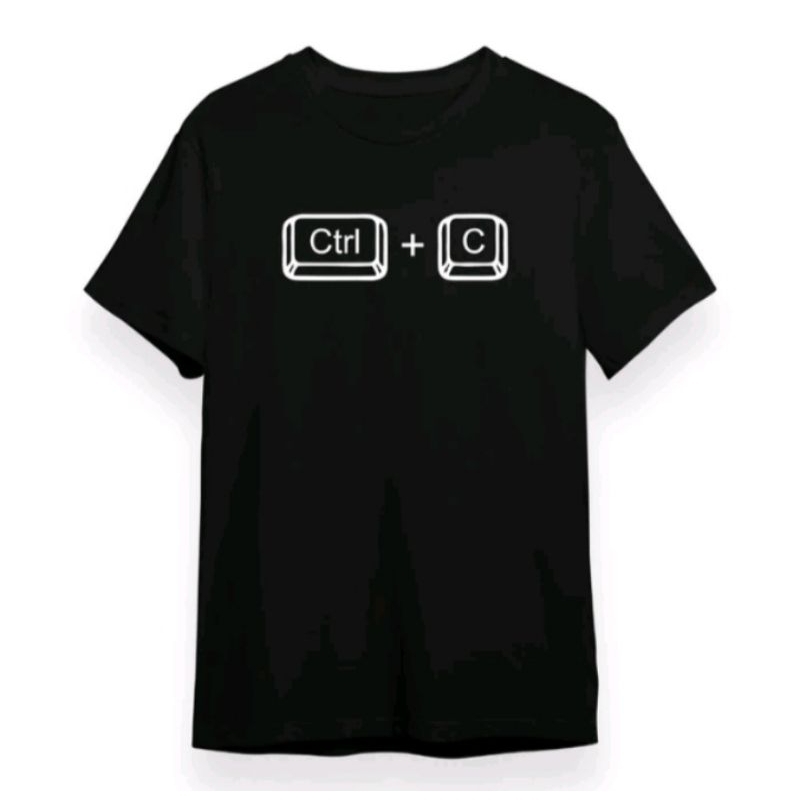 Camisetas Ctrl C - Ctrl V Pai e Filho (a) Mãe e Filho (a) Kit com 2 Conjunto Família