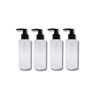Kit 4 Frascos Tampa Válvula Pump 100ml Cilíndricos Viagem Sabonete Liquido Skincare Shampoo em Oferta na Shopee