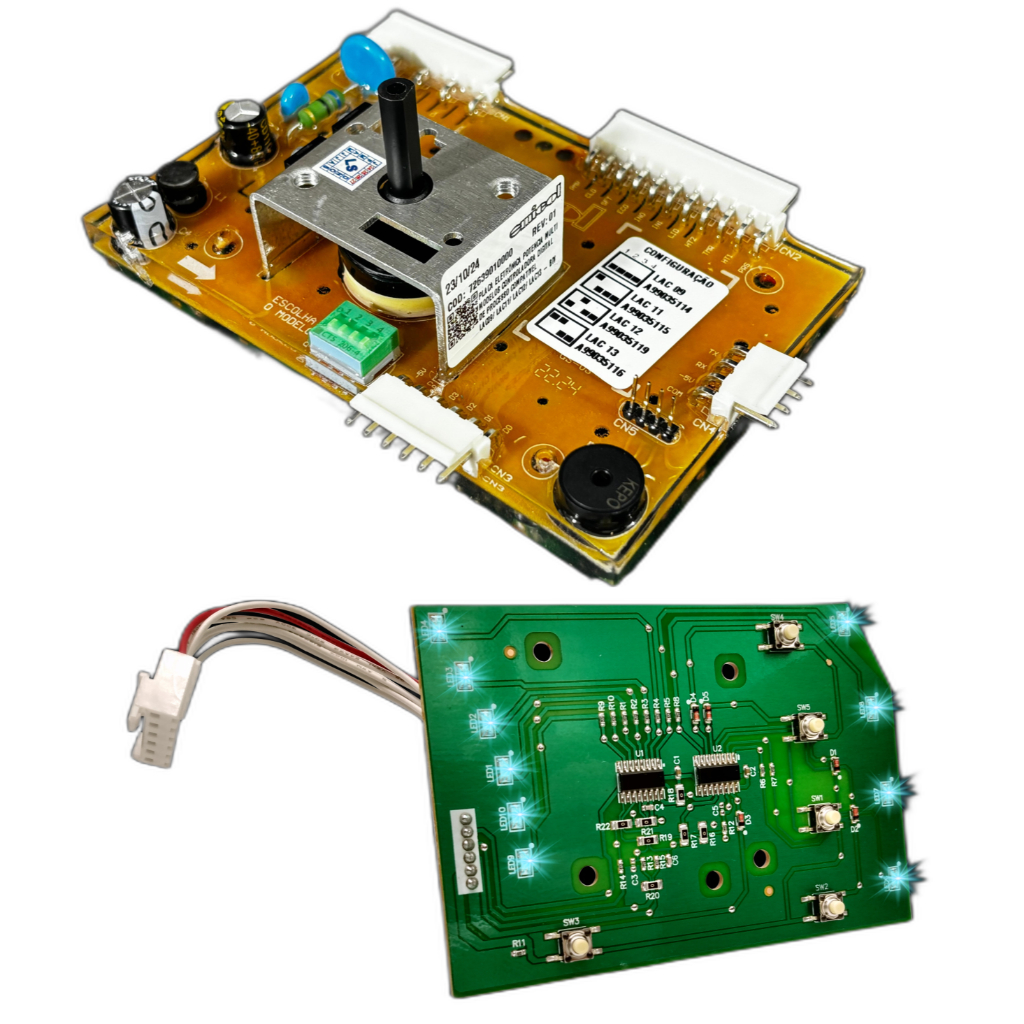 Kit Placa Potência Compatível + Interface Lavadora Electrolux Lac11 10Kg Emicol
