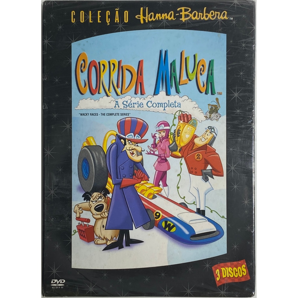 Corrida Maluca: A Série Completa - Hanna-Barbera - 3 DISCOS DVD Original
